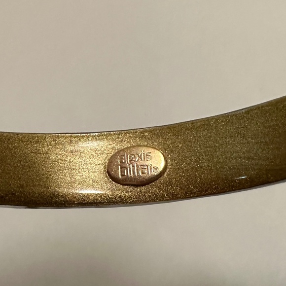 Alexis Bittar Lucite Skinny Bangle Bracelet w/ Rhinestones 🌟Golden Brown🌟 - Picture 4 of 4